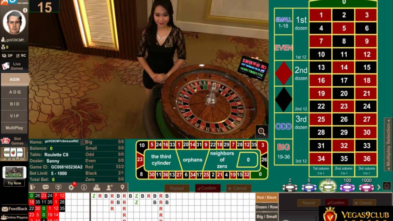 vegas9club asia gaming roulette - YouTube